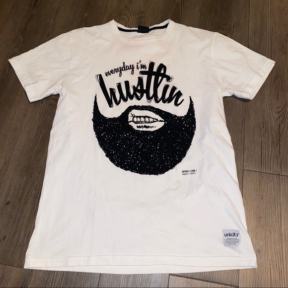 UniCity Other - Everyday I'm Hustling White T-Shirt